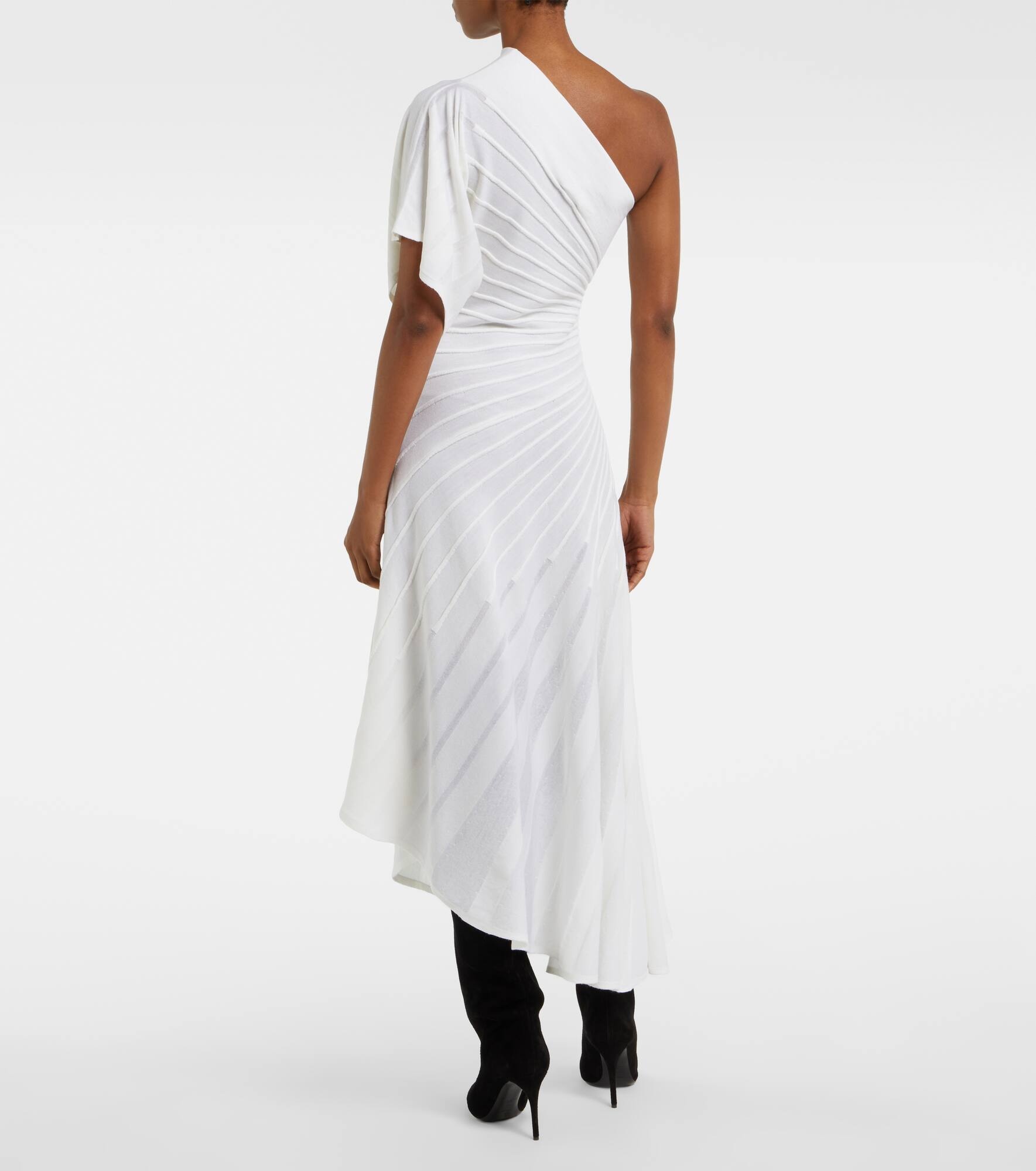 Asym Ray virgin wool midi dress - 3