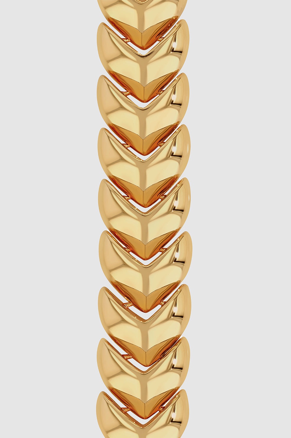 Layered Heart Chain Necklace - Gold - 3