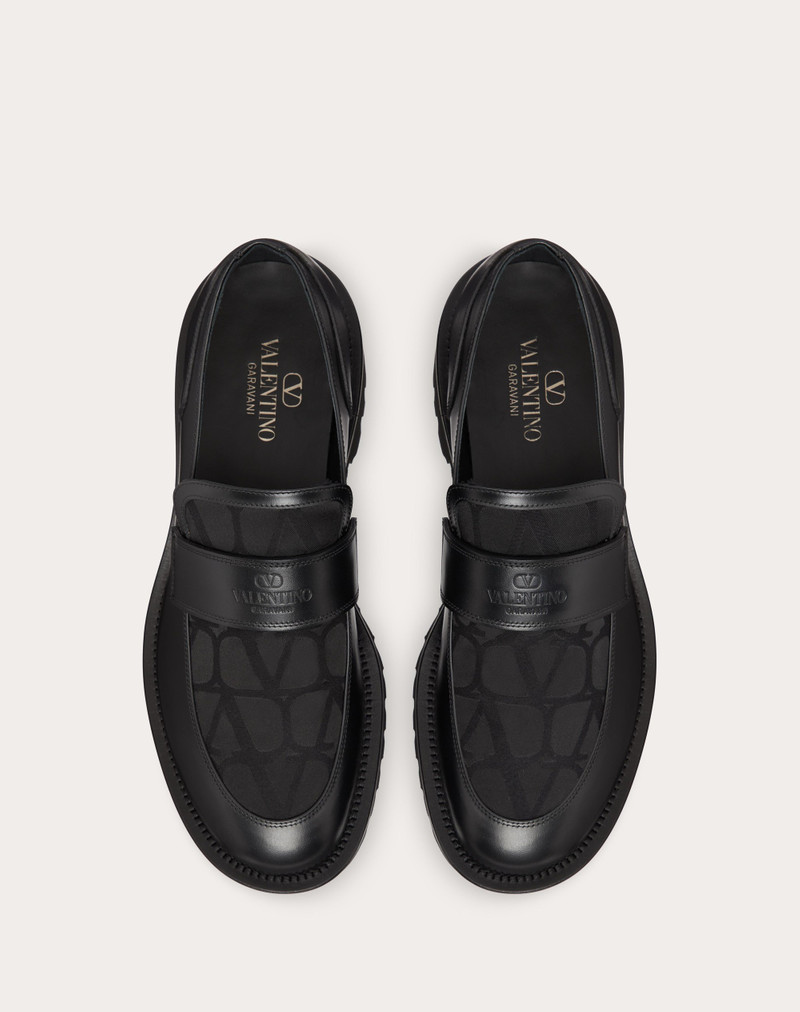 LOAFER IN TOILE ICONOGRAPHE TECHNICAL FABRIC AND CALFSKIN 4