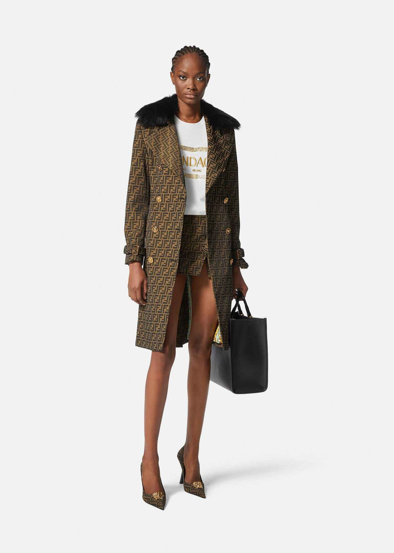 FENDI x VERSACE Fendace Logo T-shirt | REVERSIBLE