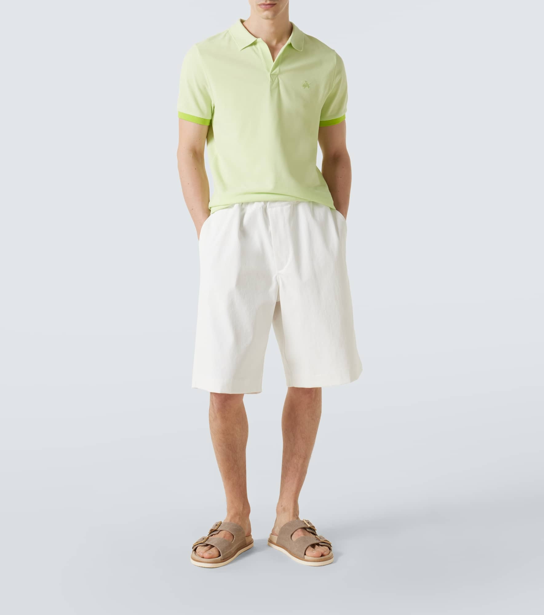 Cotton piqué polo shirt - 2
