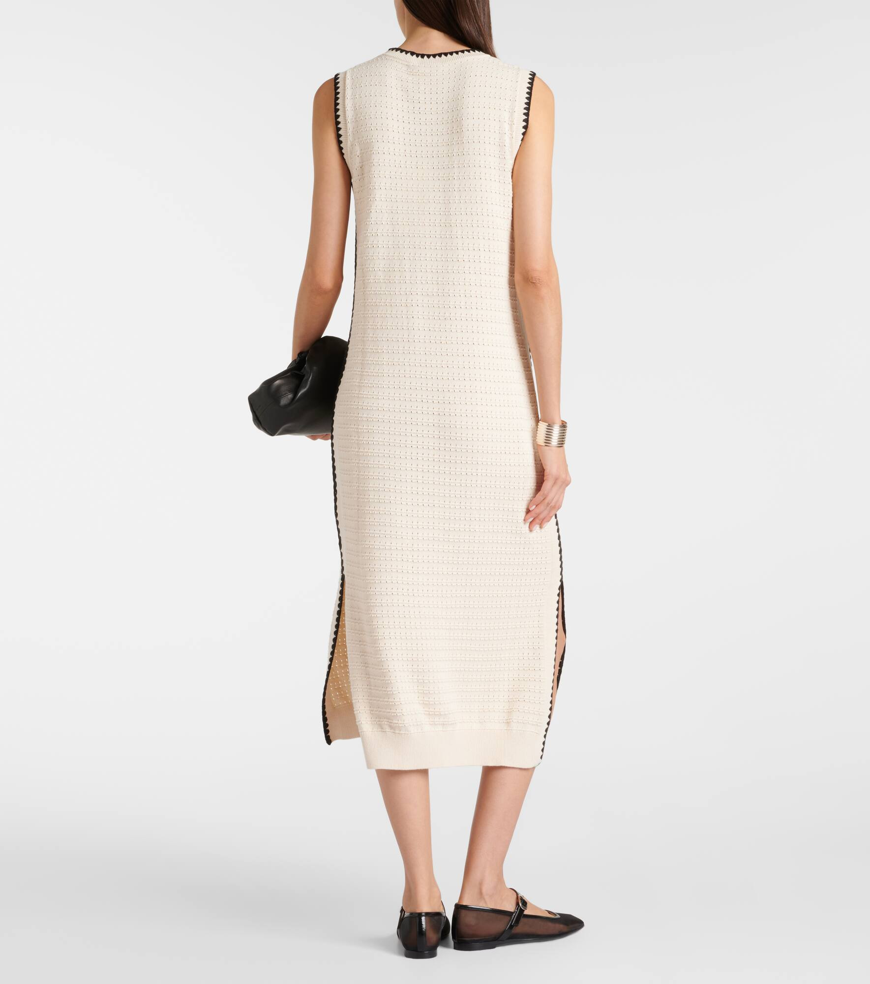 Dwight knitted cotton midi dress - 3