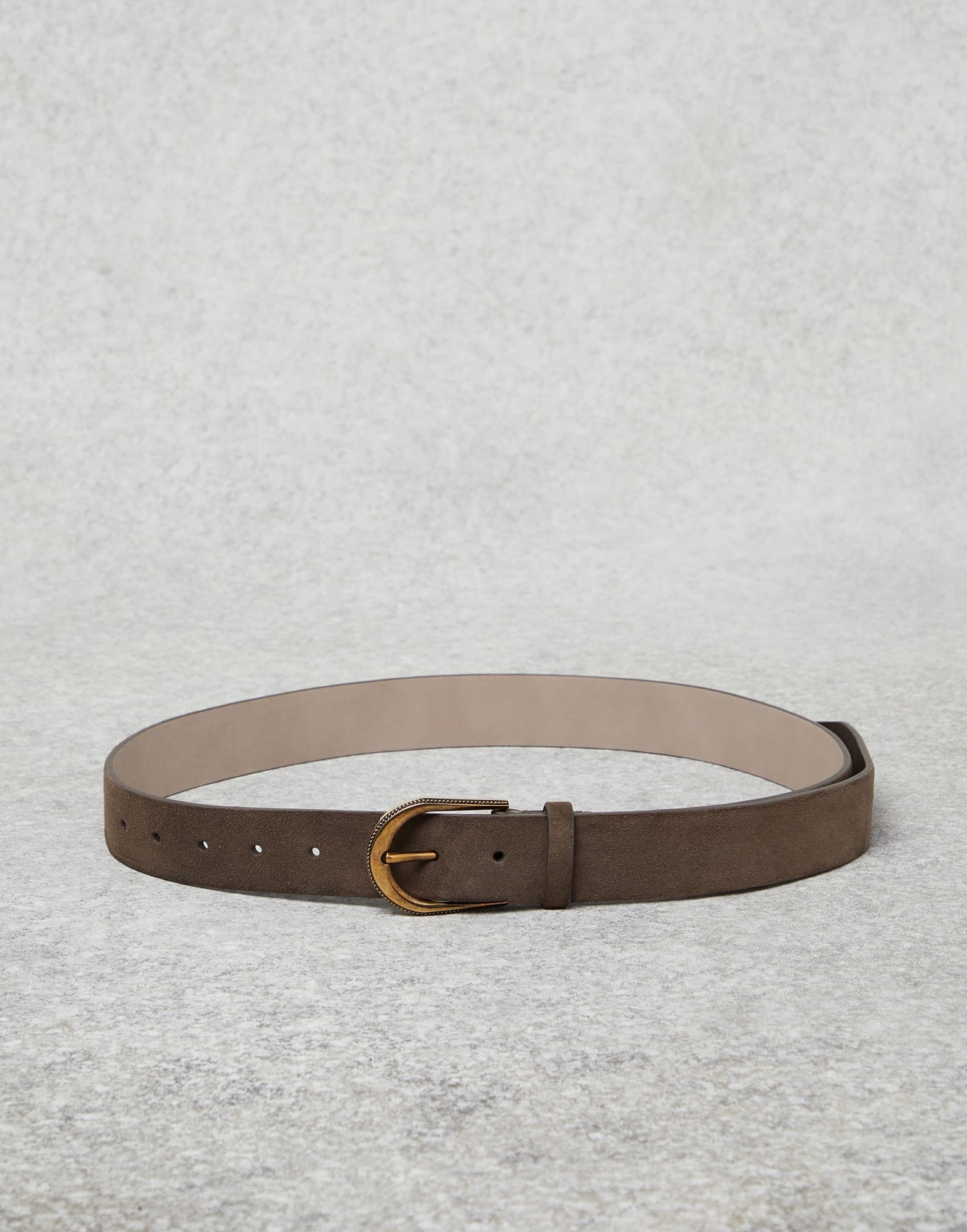 Suede calfskin belt - 1