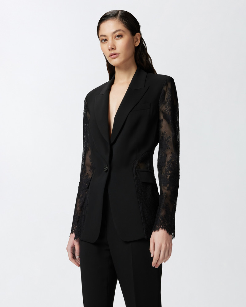 PINKO SINGLE-BREASTED LACE BLAZER outlook