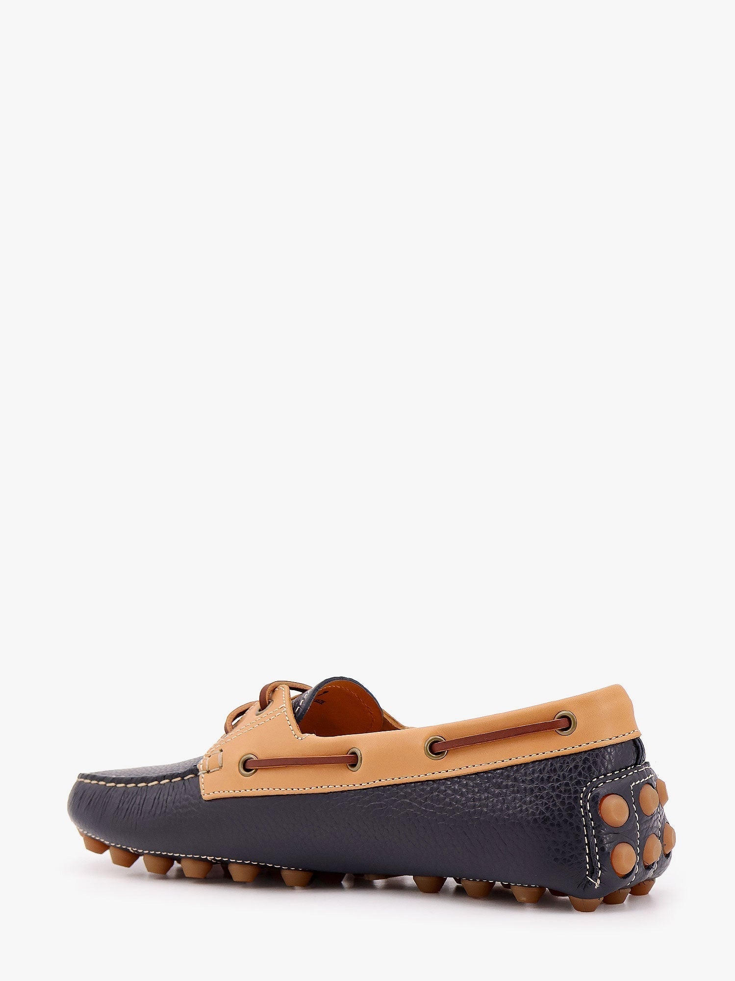Gommino bubble leather lace up boat shoe - 3