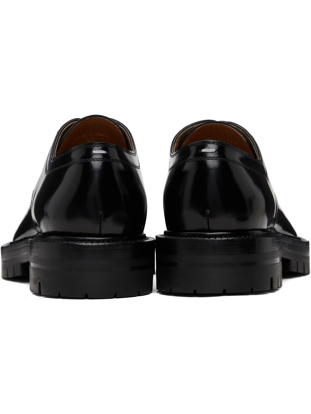 Black Tabi Lace-Up Derbys - 2