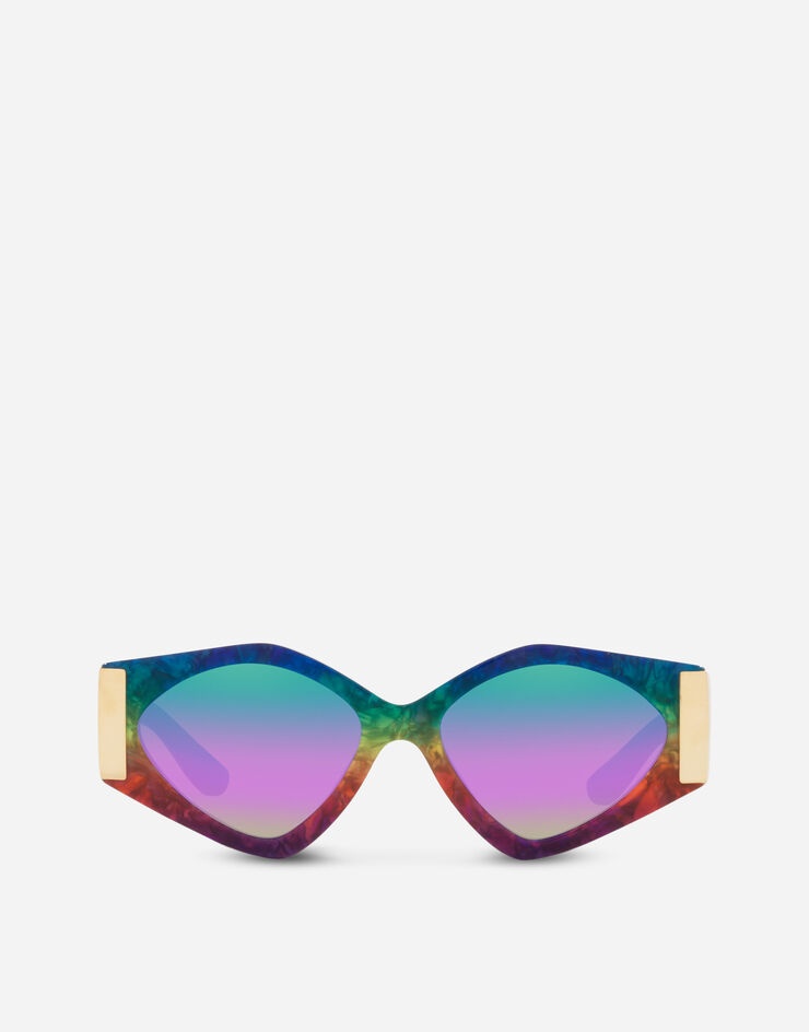 Modern print sunglasses - 1