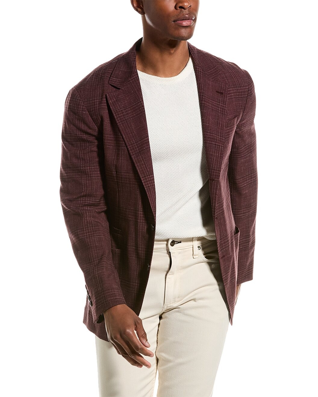 Brunello Cucinelli Wool & Silk-Blend Blazer - 1