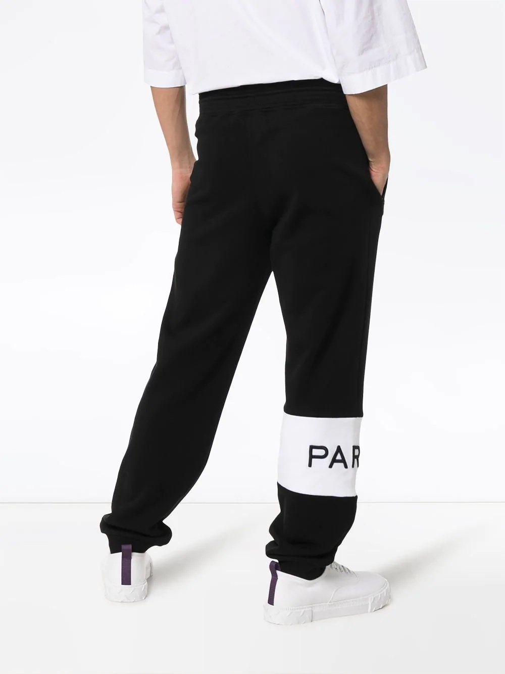 logo embroidered sweatpants - 4