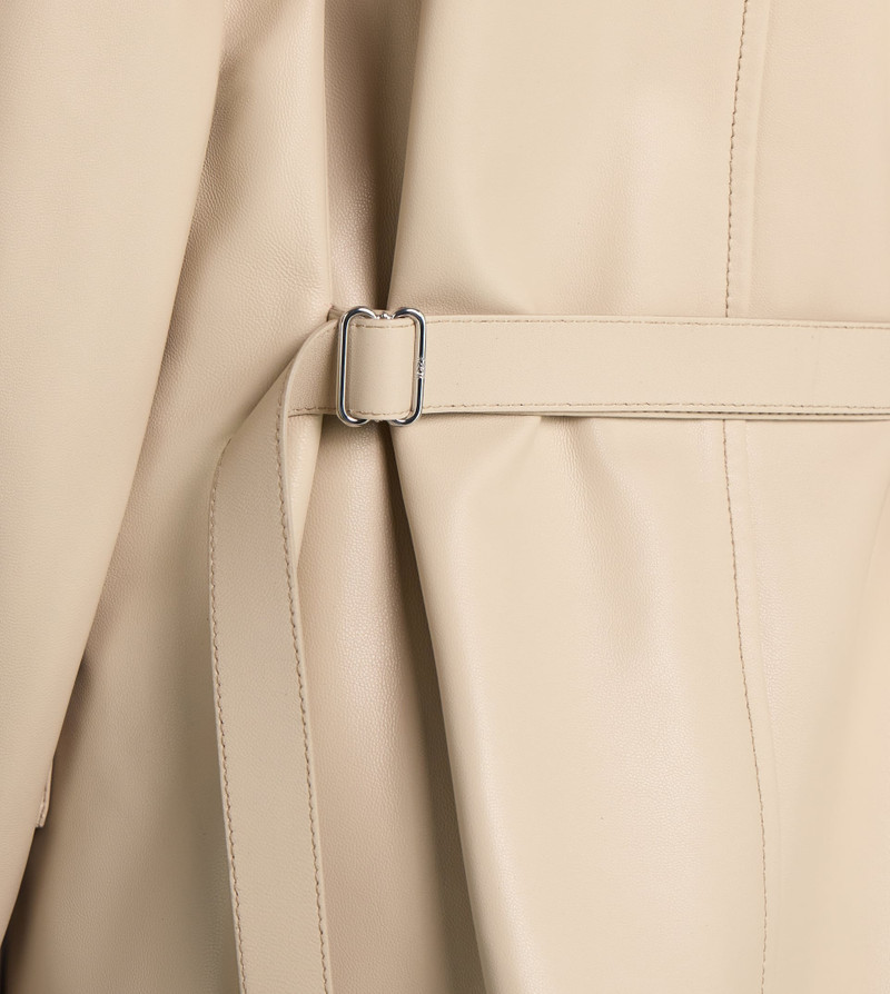 SAFARI JACKET IN LEATHER - OFF WHITE 9