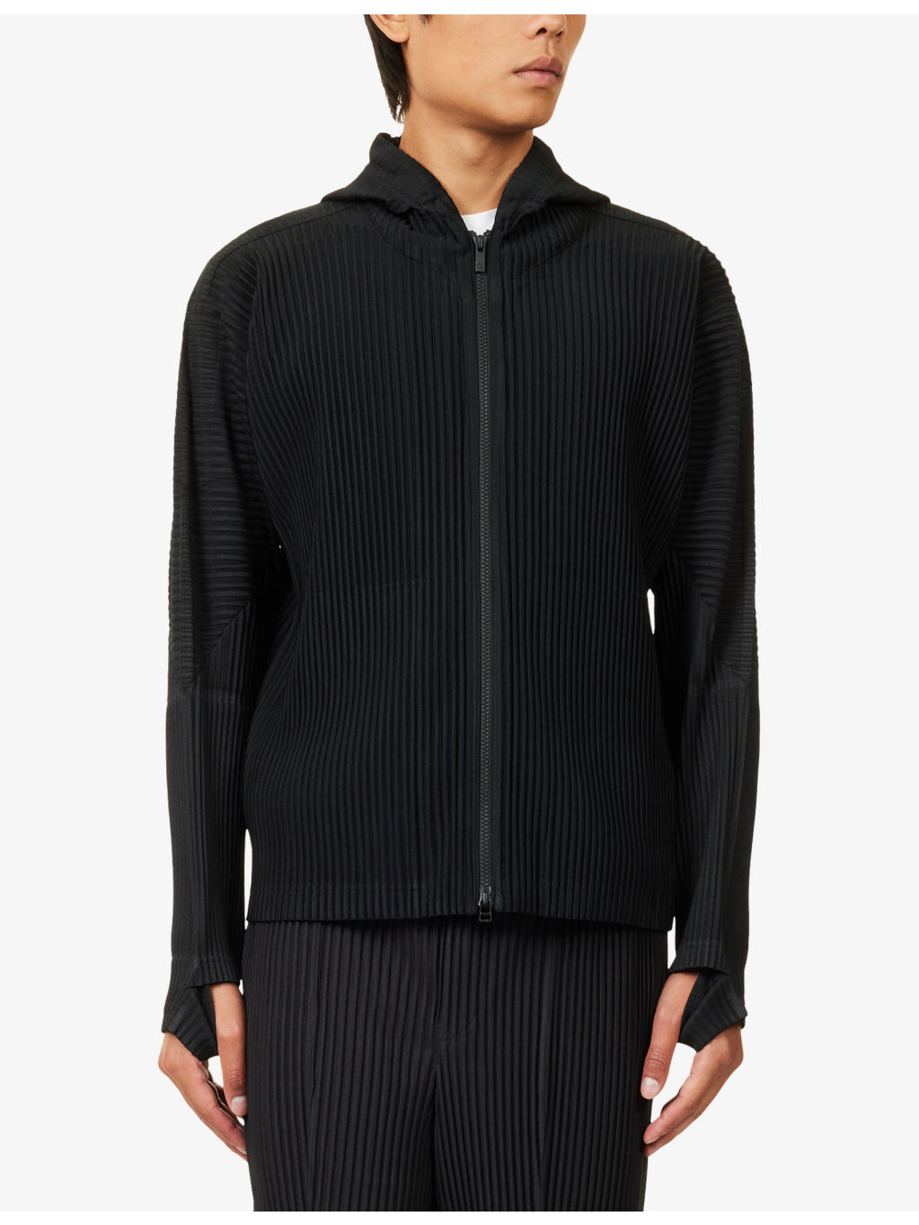 July Pleated Woven Hoodie - 3