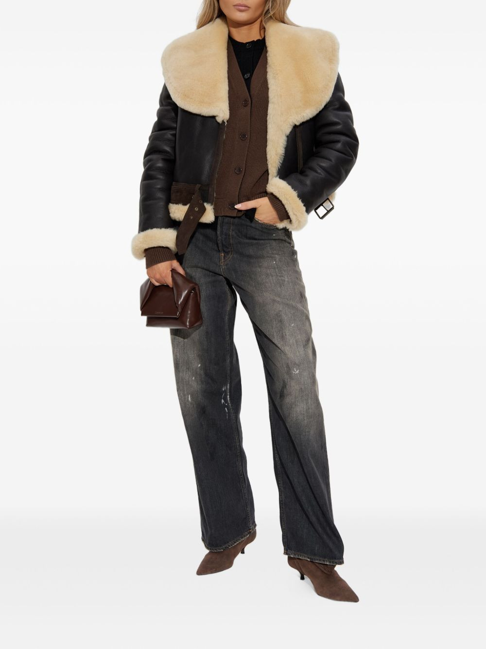 button-front wool cardigan - 2