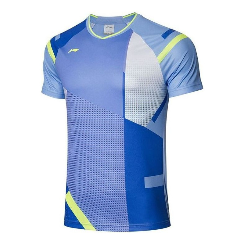 Li-Ning Badminton Training T-shirt 'Blue' AAYR011-4 - 1
