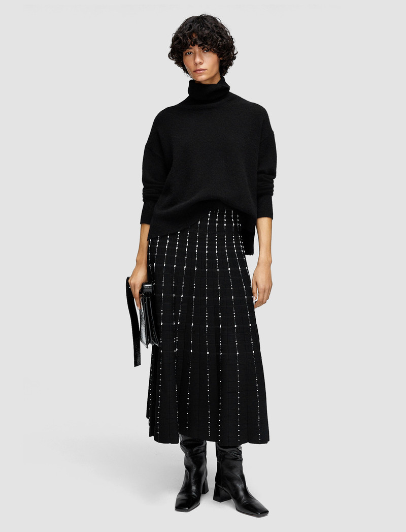 JOSEPH Fragmented Stripes Skirt outlook