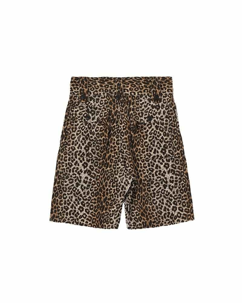 visvim CORONEL SHORTS LEOPARD BEIGE outlook