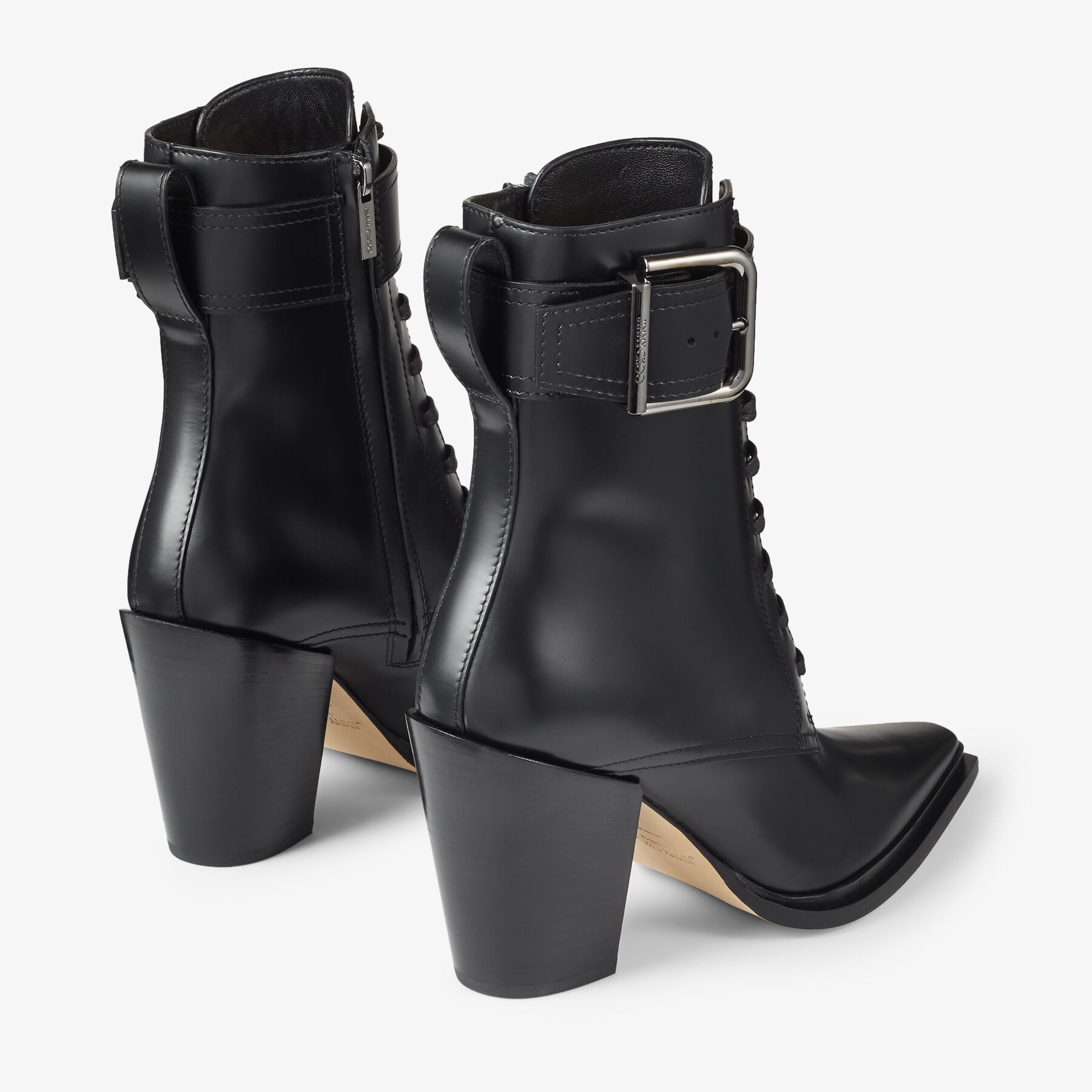 Myos 80
Black Brushed Calf Leather Ankle Boots - 6