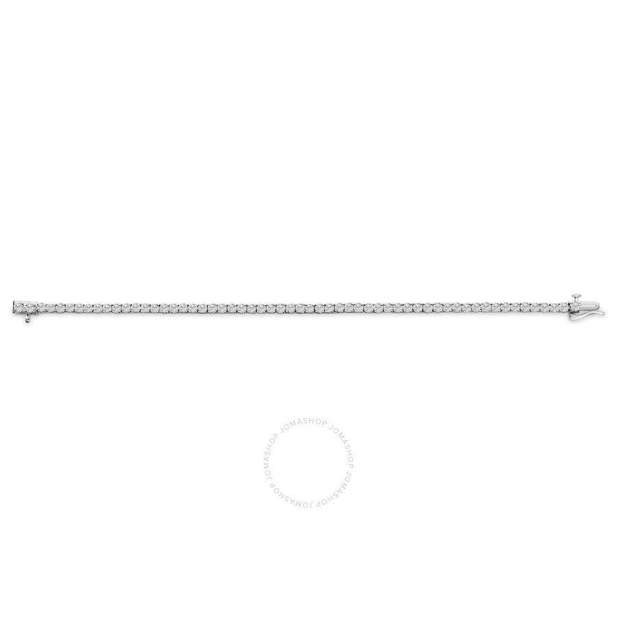 Haus Of Brilliance - Haus of Brilliance 14K White Gold 6.00 Cttw Lab Grown Diamond Classic Tennis Bracelet - 7.25" - 3