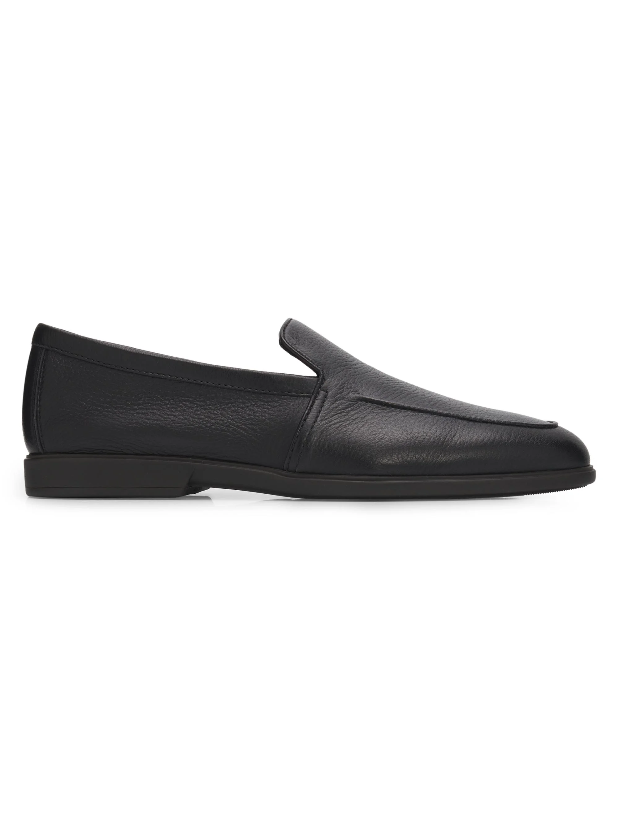 Men's Malibu Leather Loafers - Black - 1