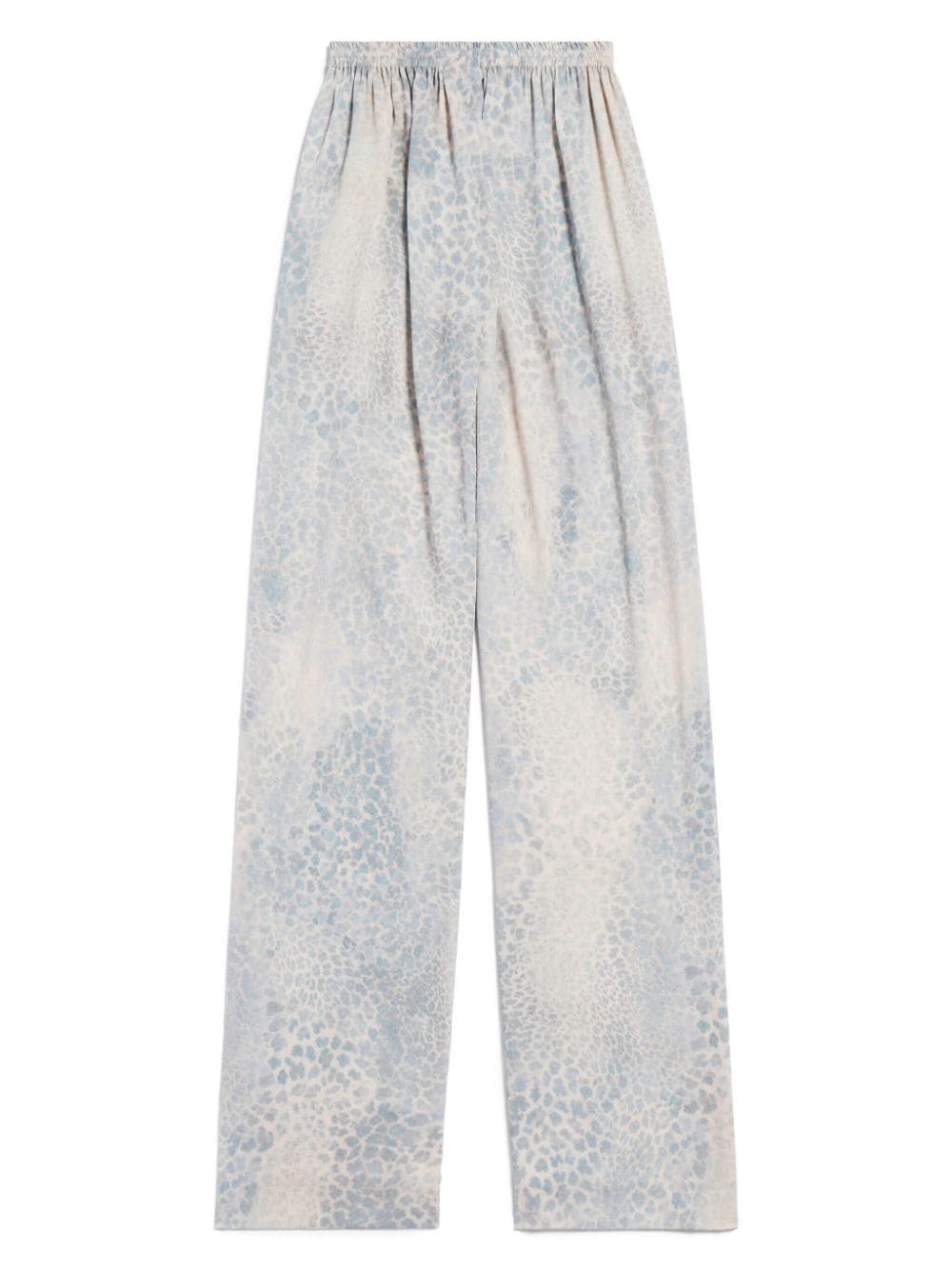 leopard-print bleached track pants - 5