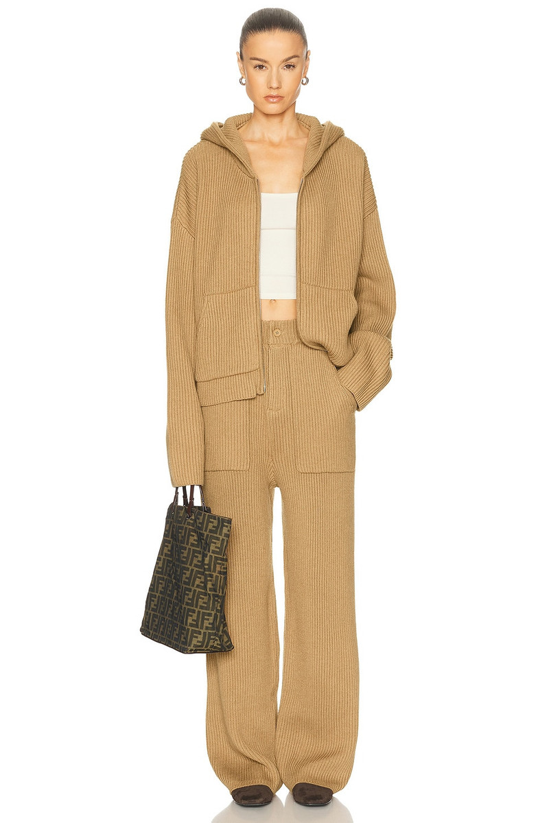 AYA MUSE Knit Zip Up Hoodie outlook