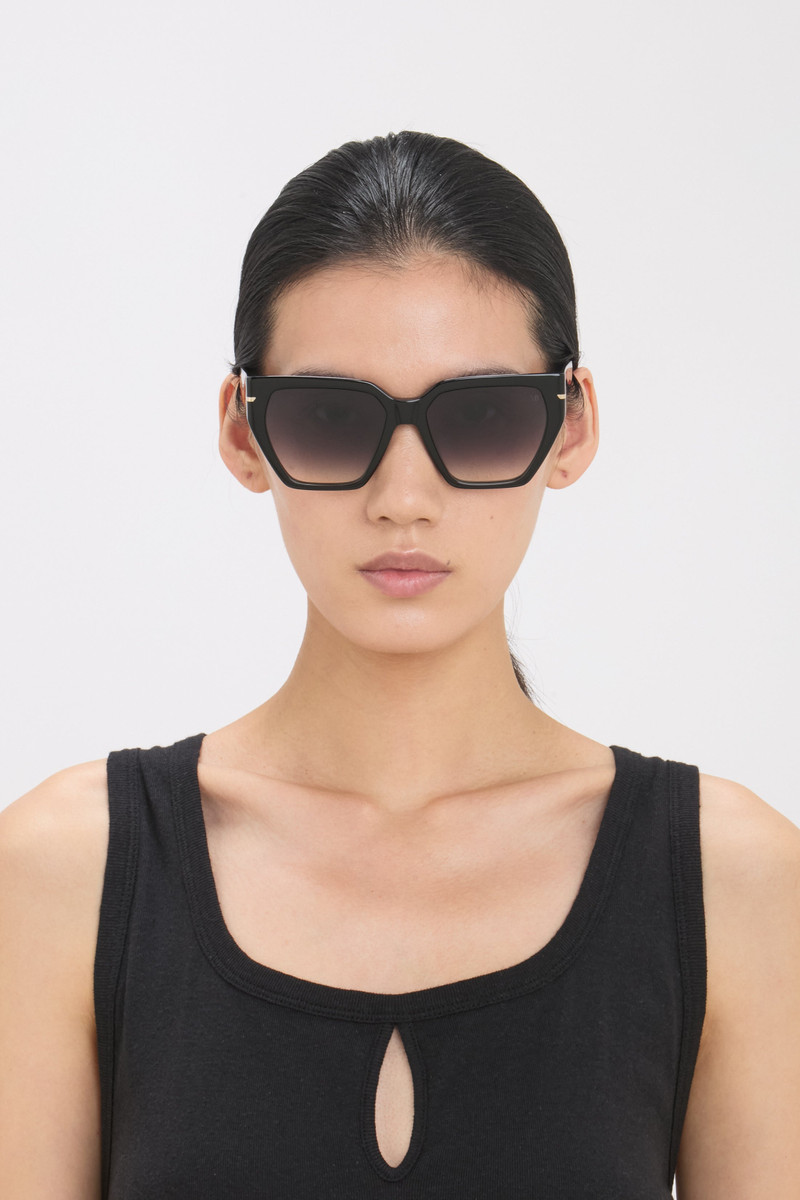 Victoria Beckham Acetate Sunglasses In Black outlook