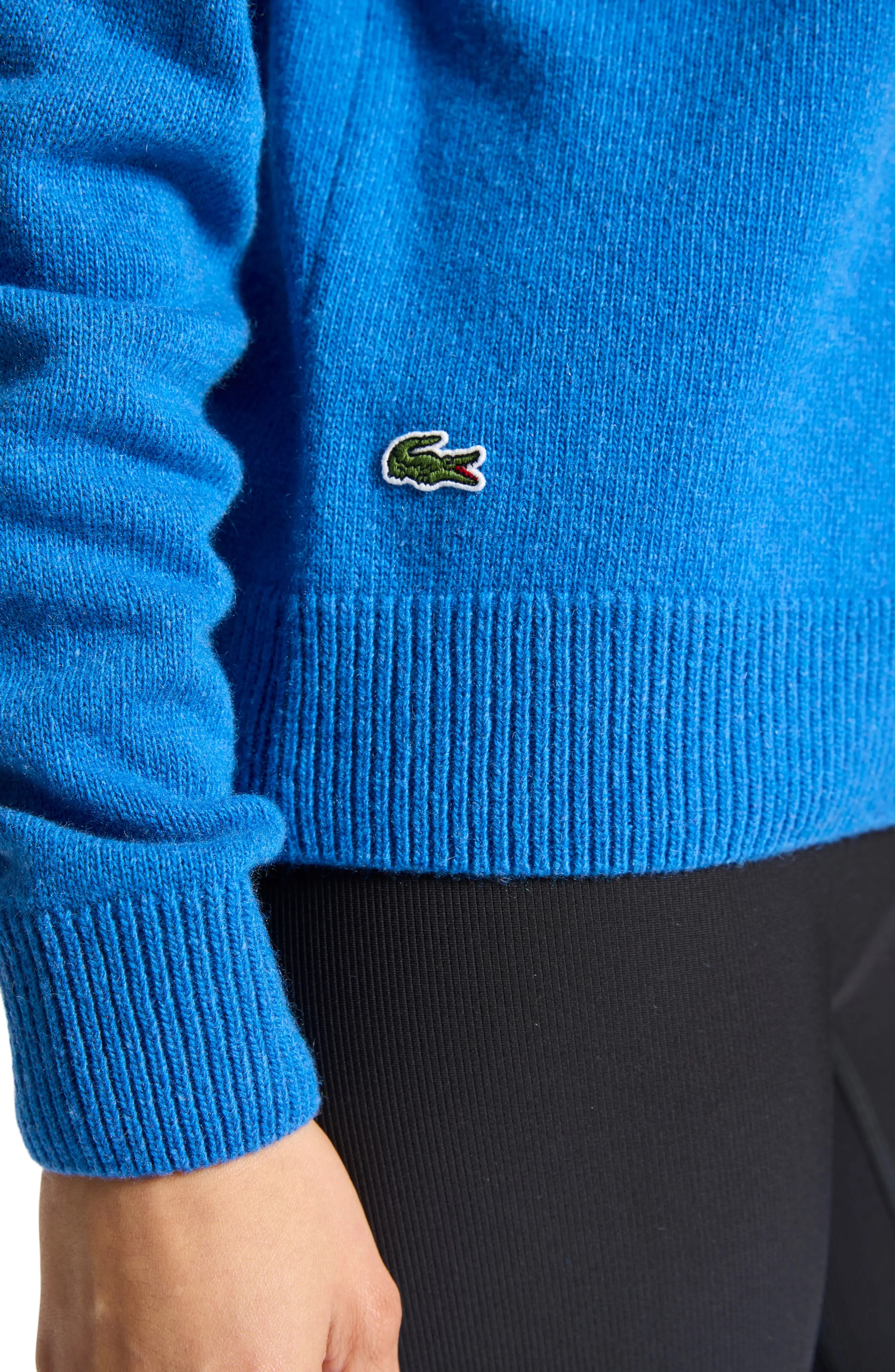 Big Croc Cashmere & Wool Crewneck Sweater in Iq2 Hilo/Marine - 7