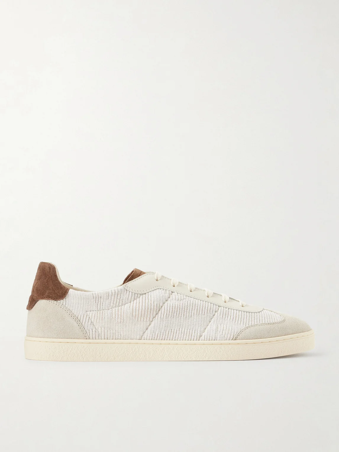 Suede and Cotton Sneakers - 1