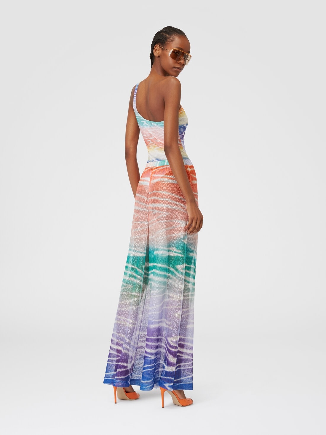 Tie-dye print cover up trousers - 3