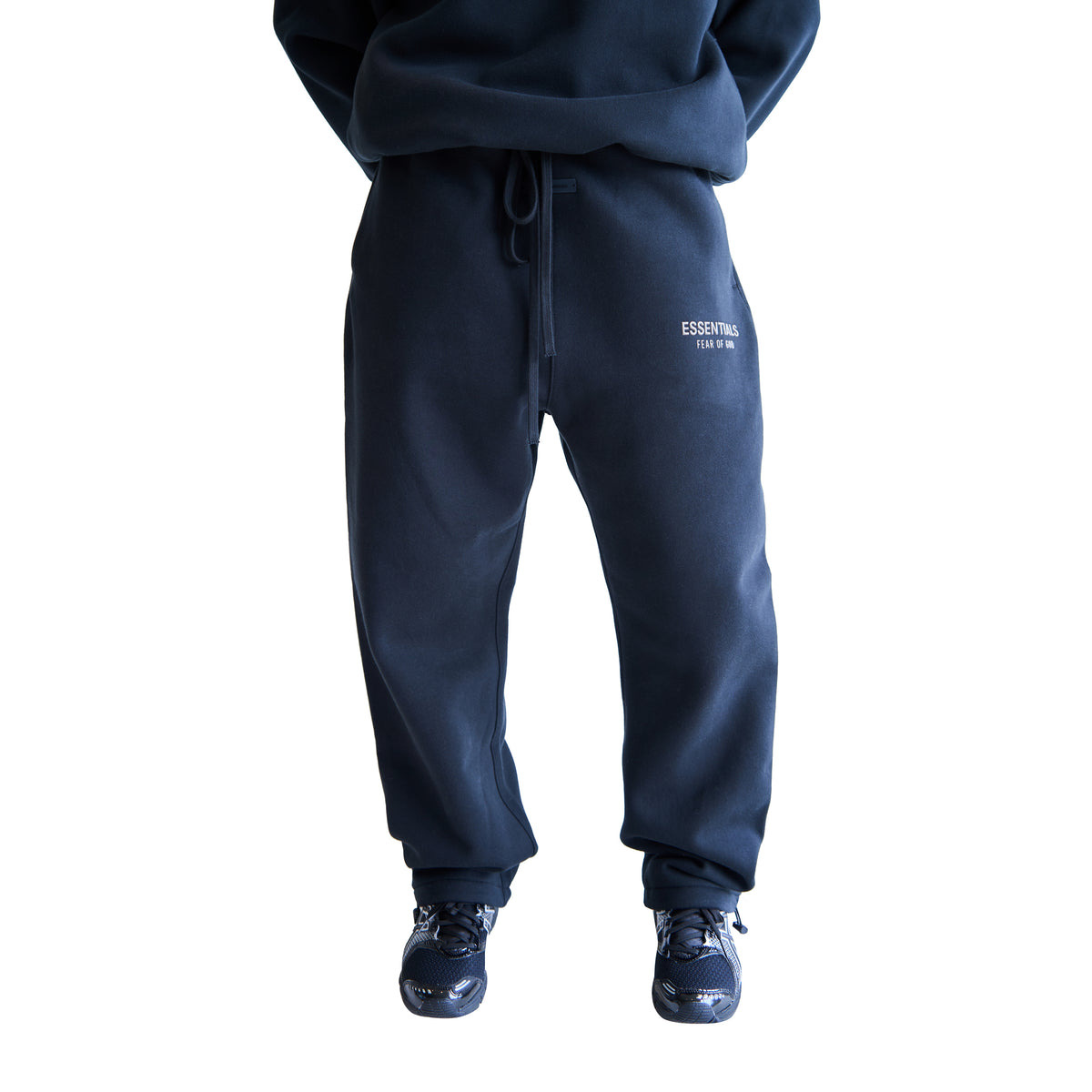 RELAXED FLEECE SWEATPANTS (JET BLACK) - 4