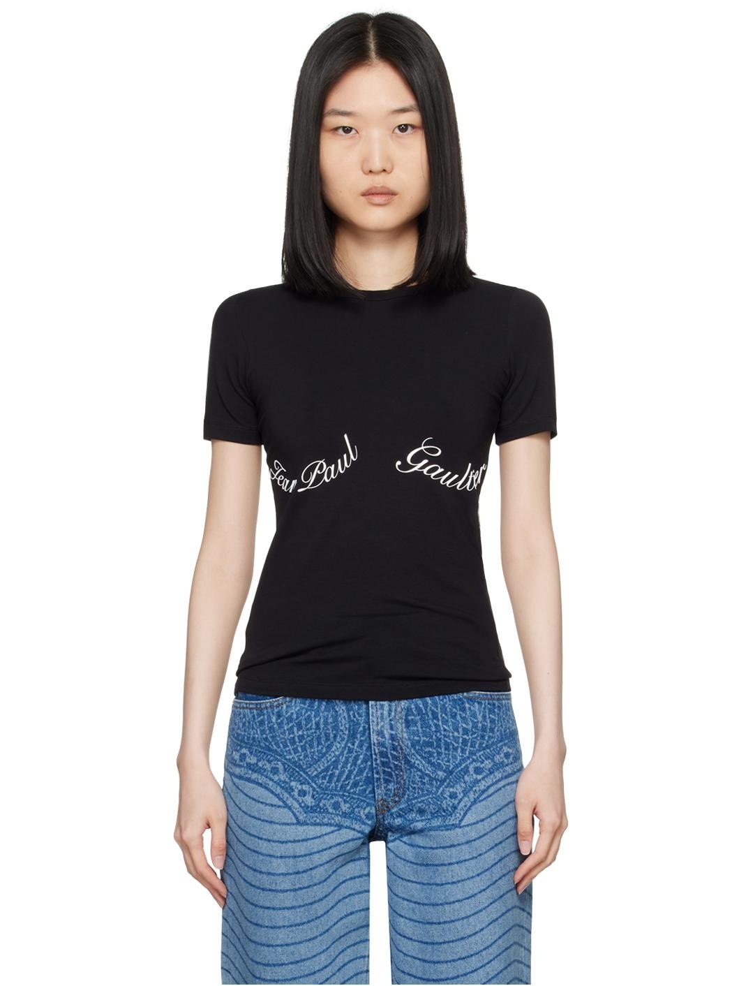 Black 'The Jean Paul Gaultier' T-Shirt - 1