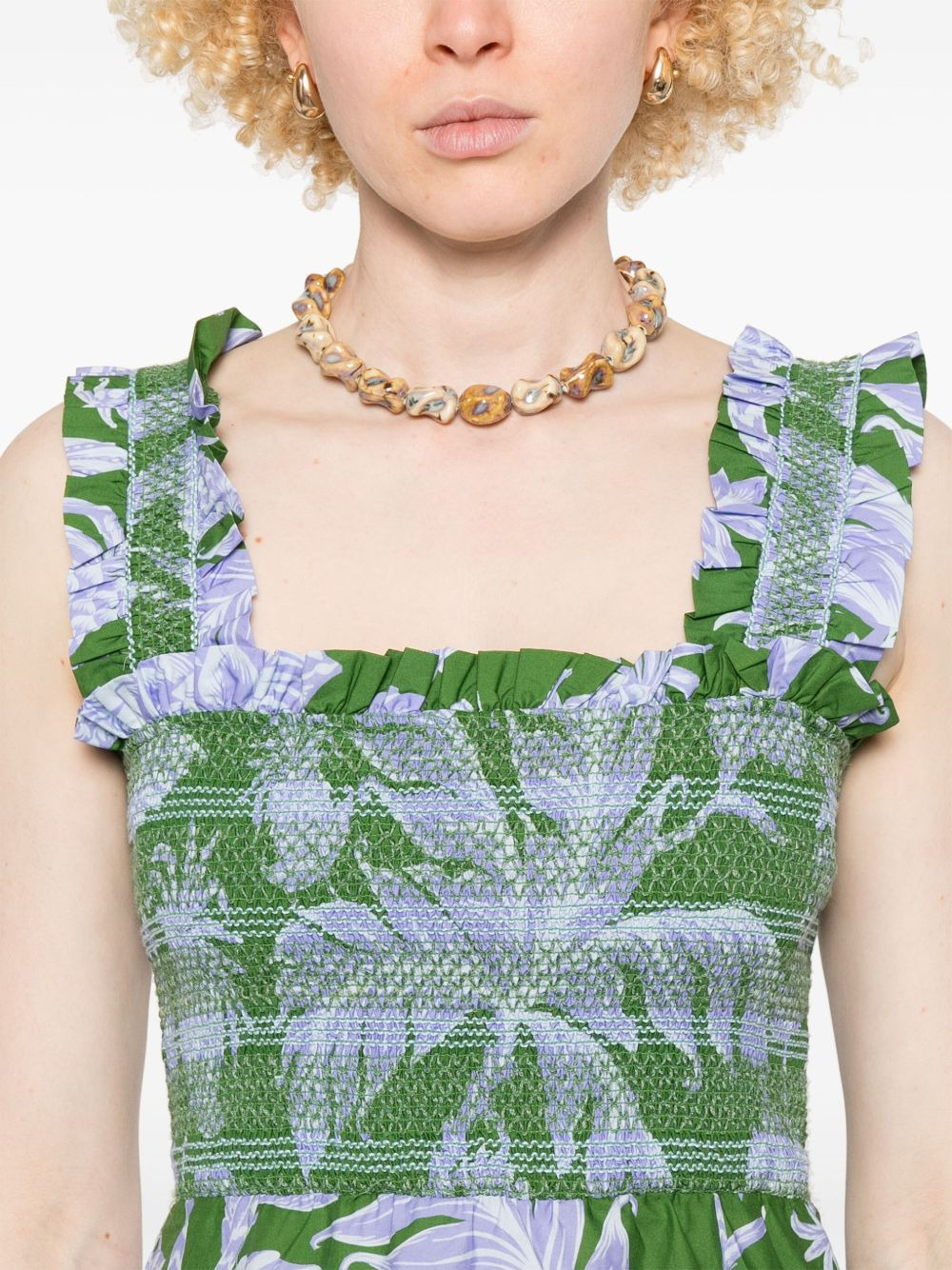 Tropical Swing midi dress - 5