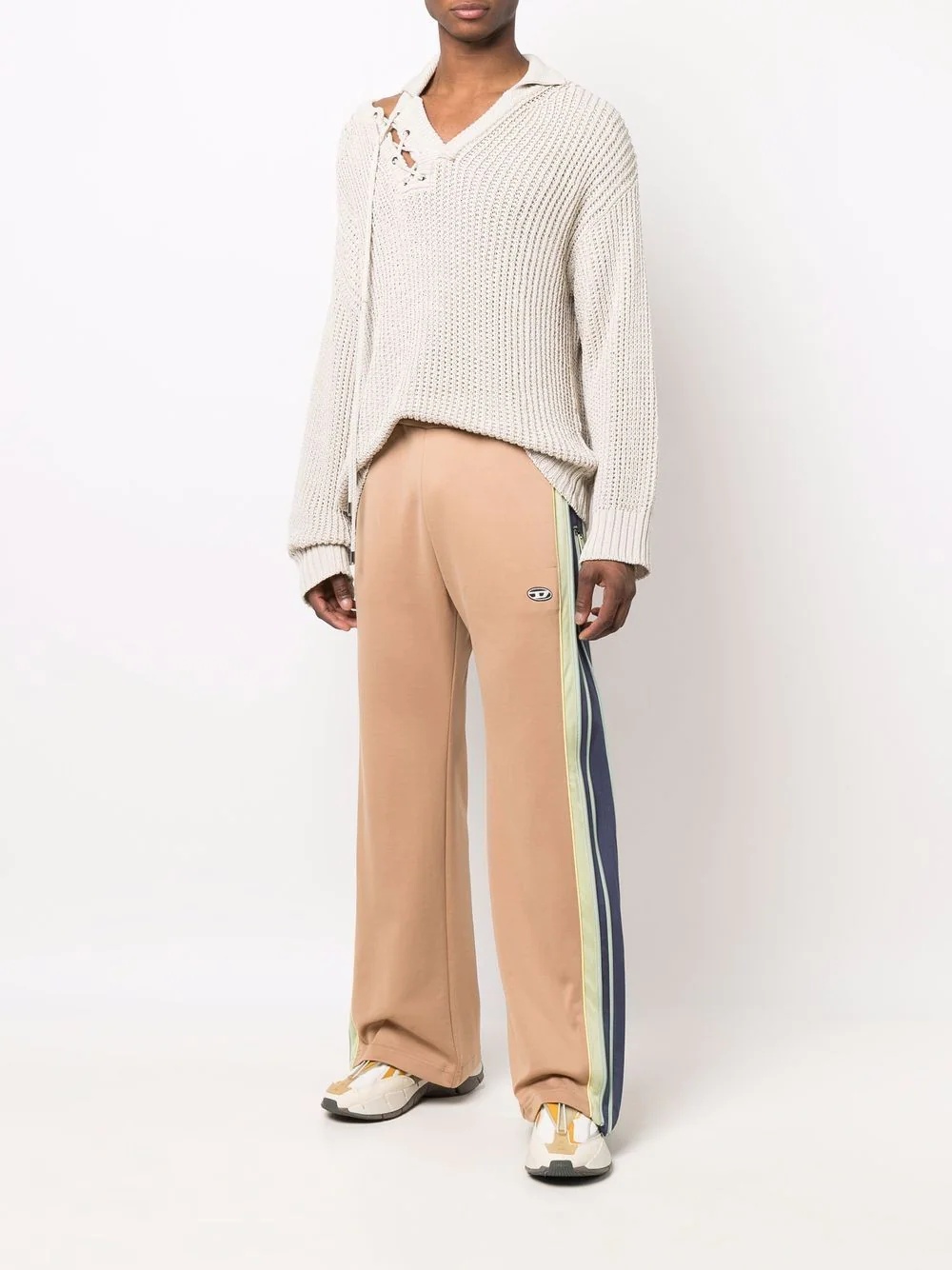 side stripe-detail track pants - 2