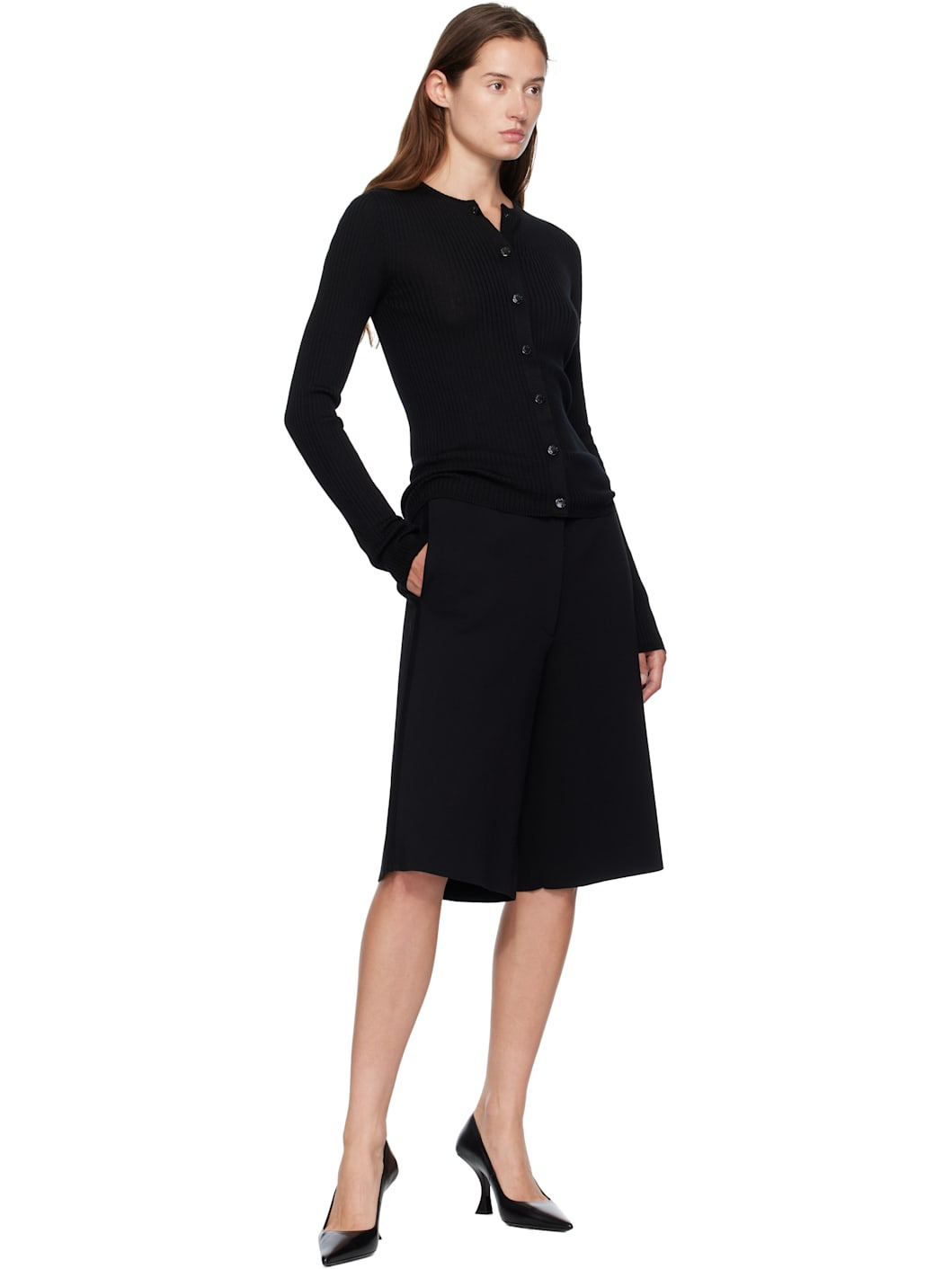 Moncler x EE72 Black Wool Cardigan - 5