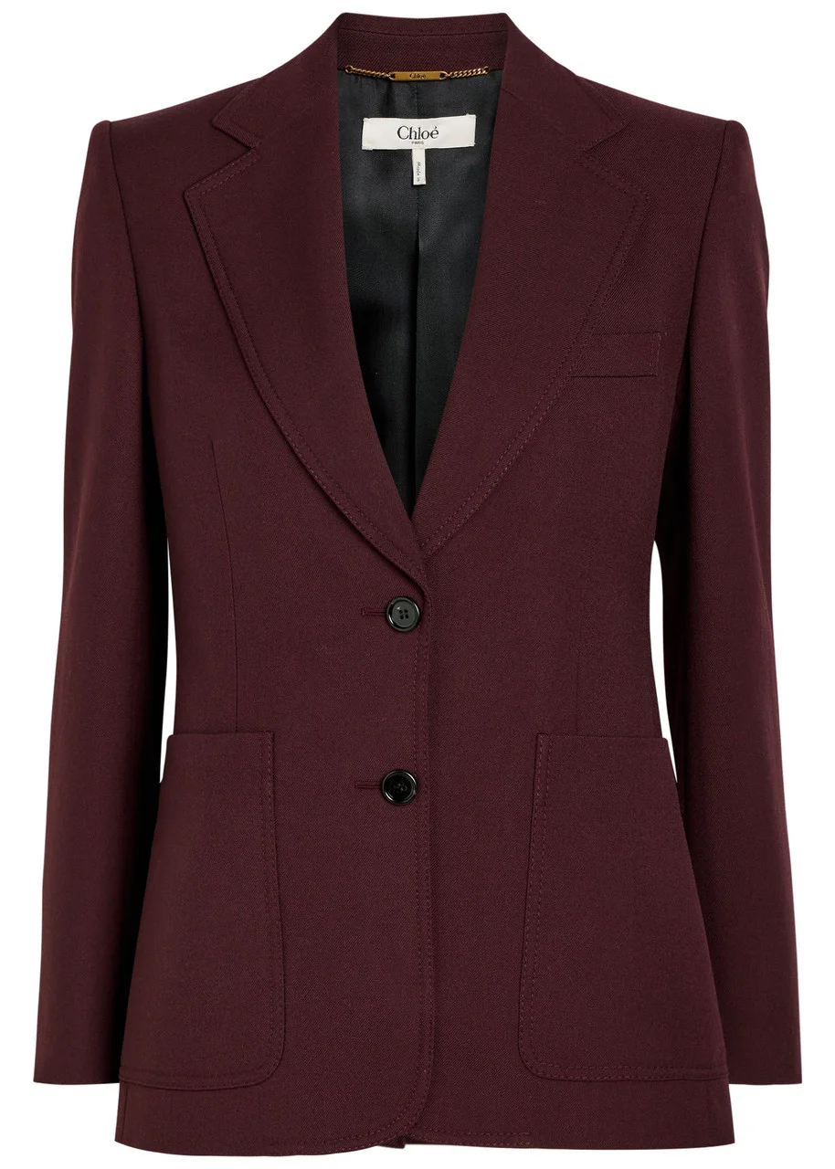 Chloe Single Breased Wool Blazer - 1