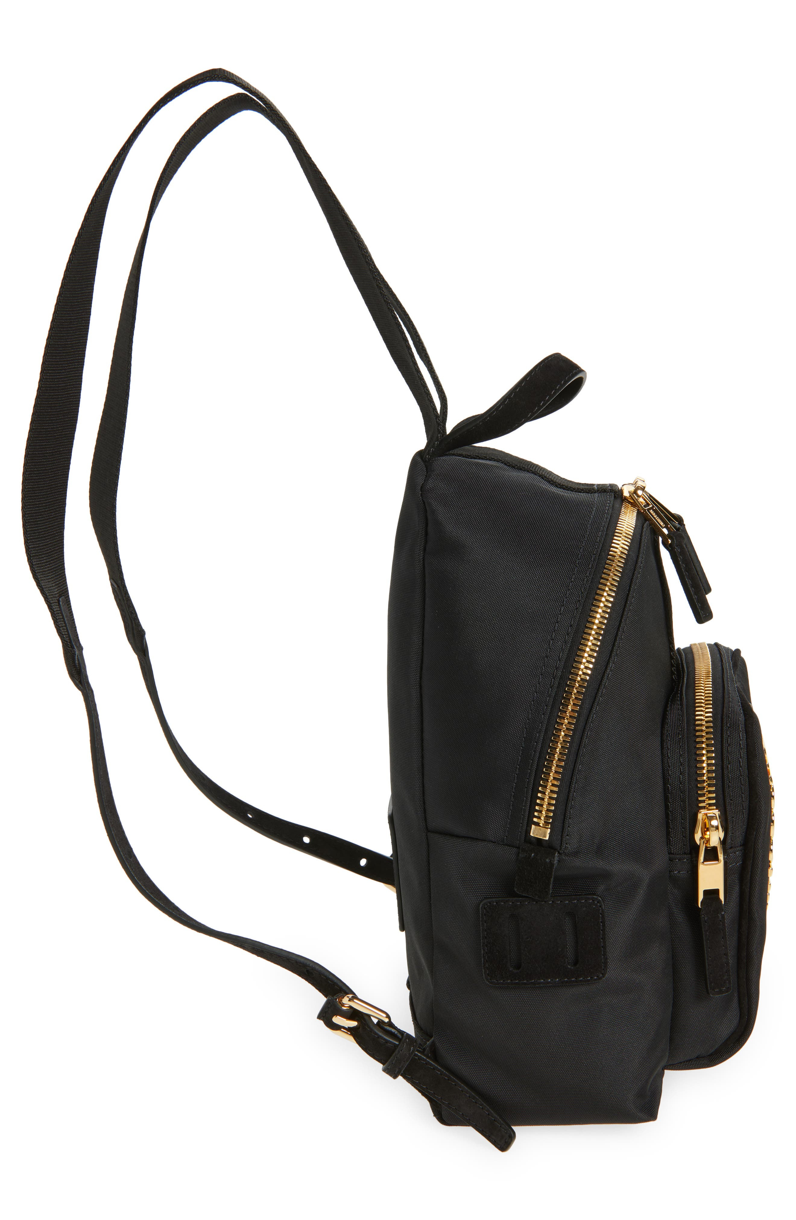 Moschino Carry Me Media Media Backpack in Black/Black Galvanic at Nordstrom - 5