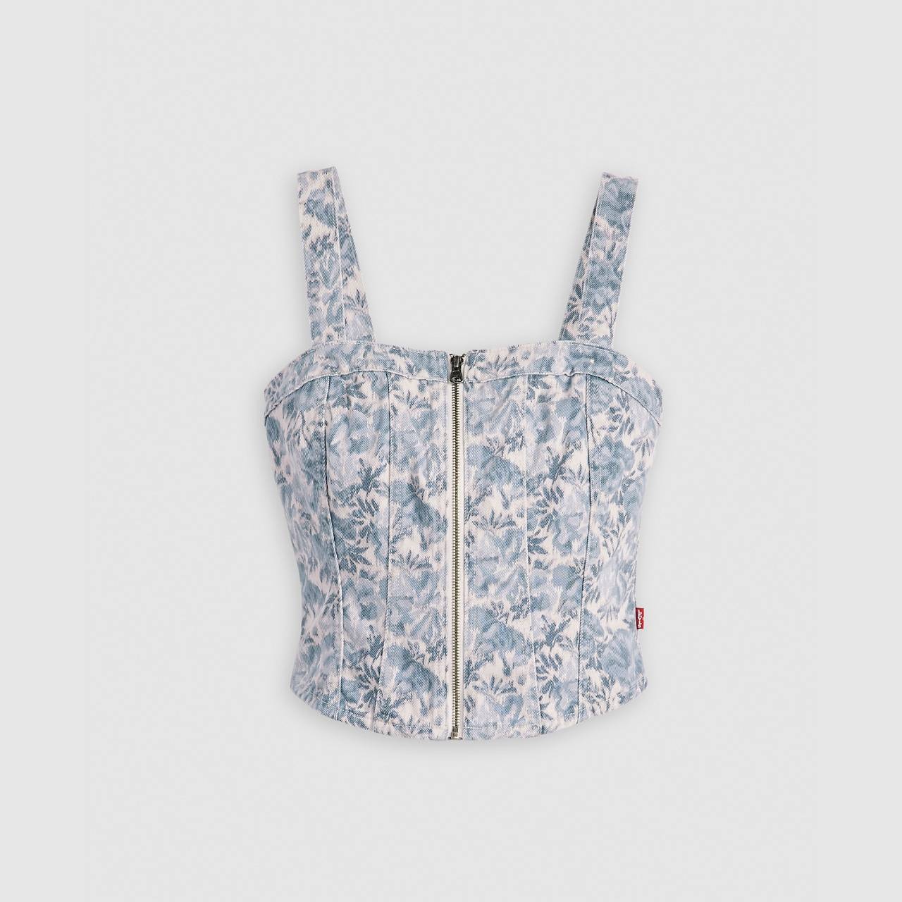 SCULPTED BUSTIER TOP - 1