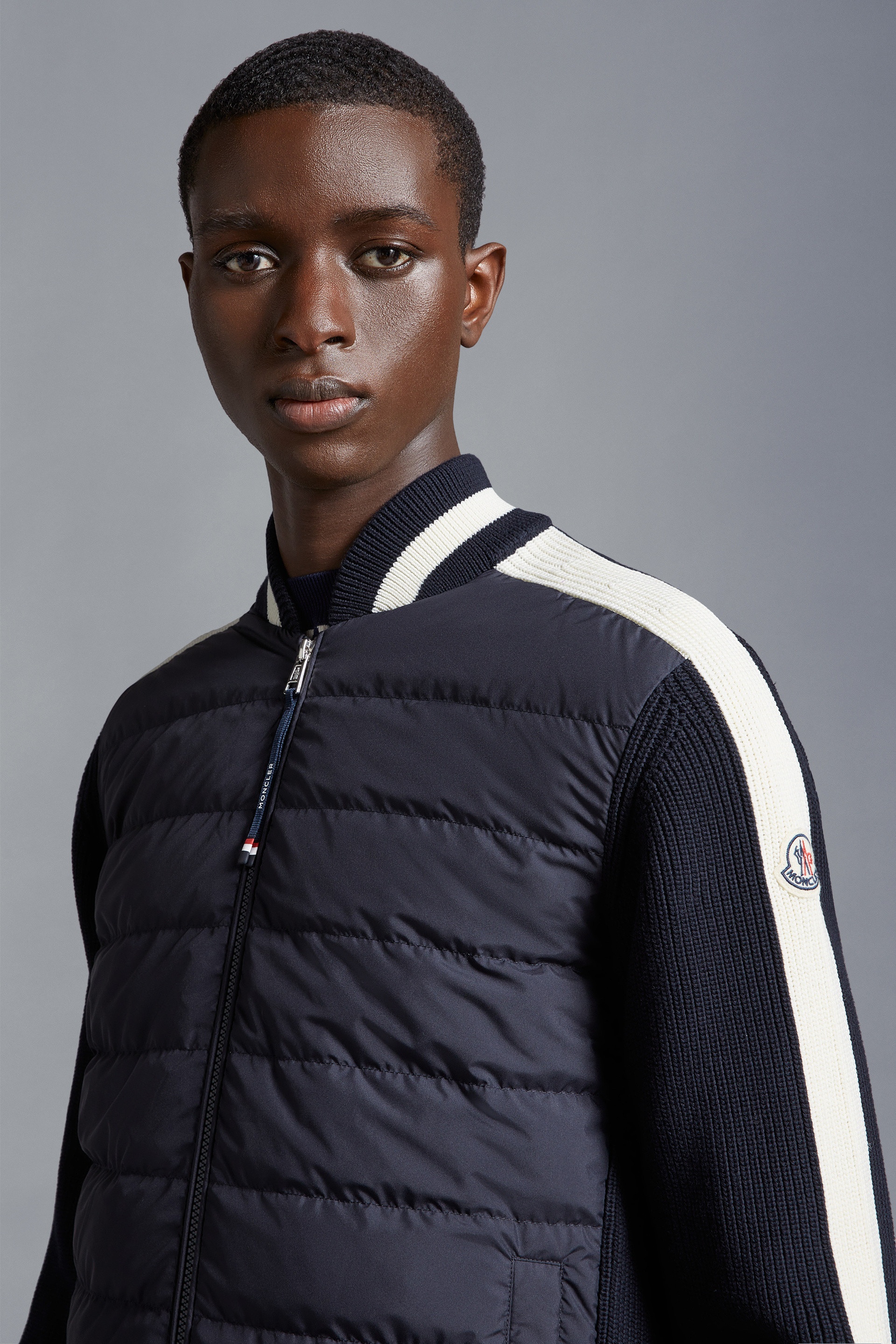 ◆◆VIP◆◆ MONCLER 袖ロゴ Padded Cotton Cardigan Moncler Padded Cotton Zip-Up Cardigan | REVERSIBLE
