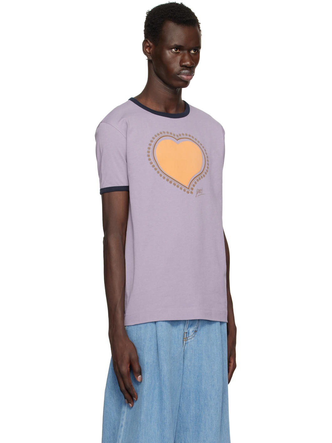 Purple Archive Print T-shirt - 2