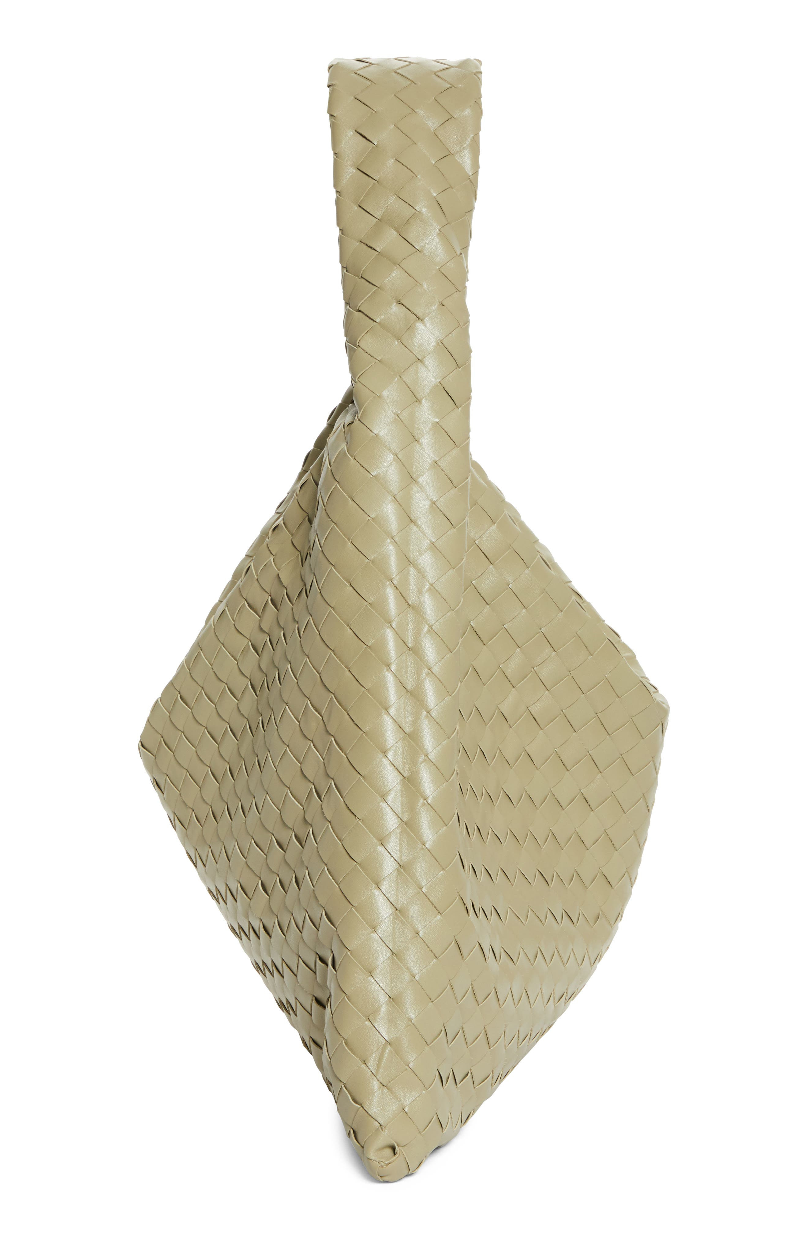 Bottega Veneta Large Hop Intrecciato Leather Hobo Bag in 2929 Travertine-Muse Bra at Nordstrom - 6