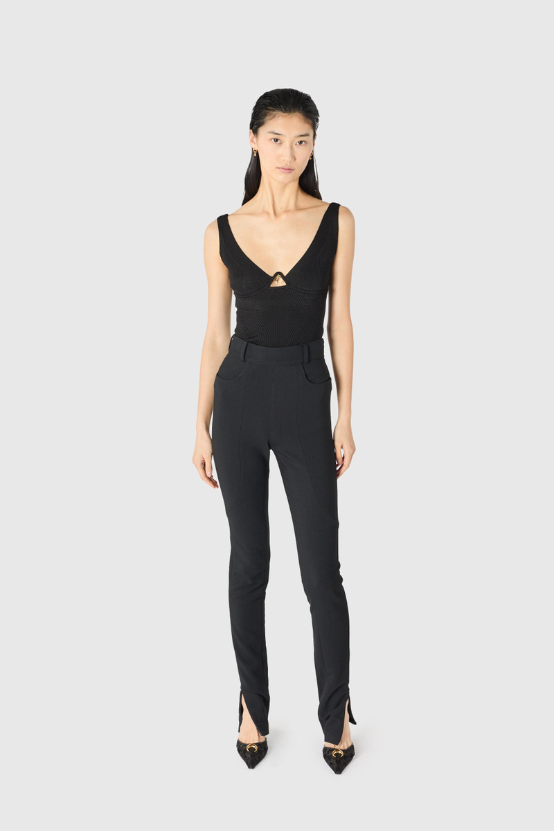Tailored slim flim pant with sculptural seam lines 6