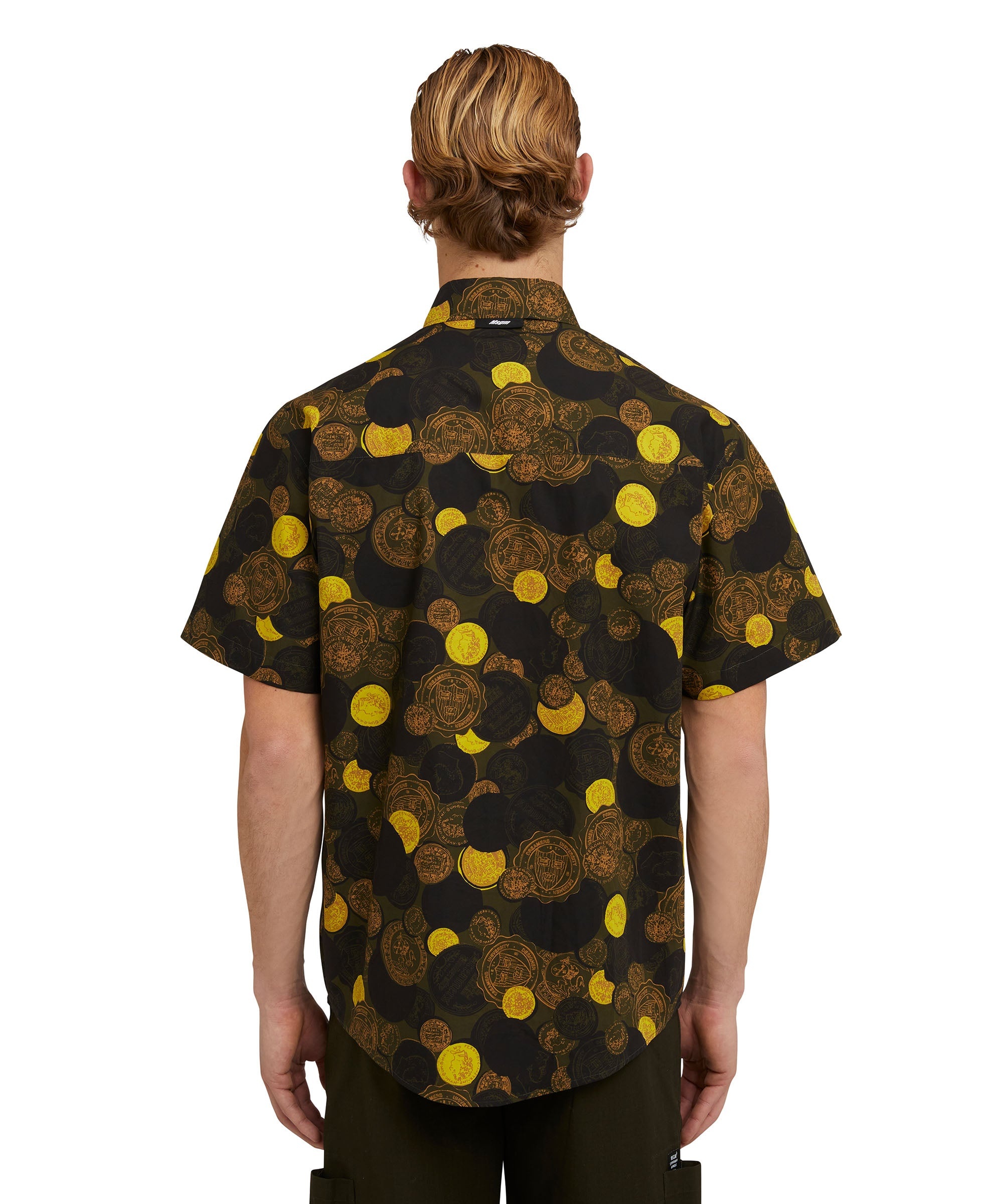 Organic cotton shirt with "all-over Token" print - 3
