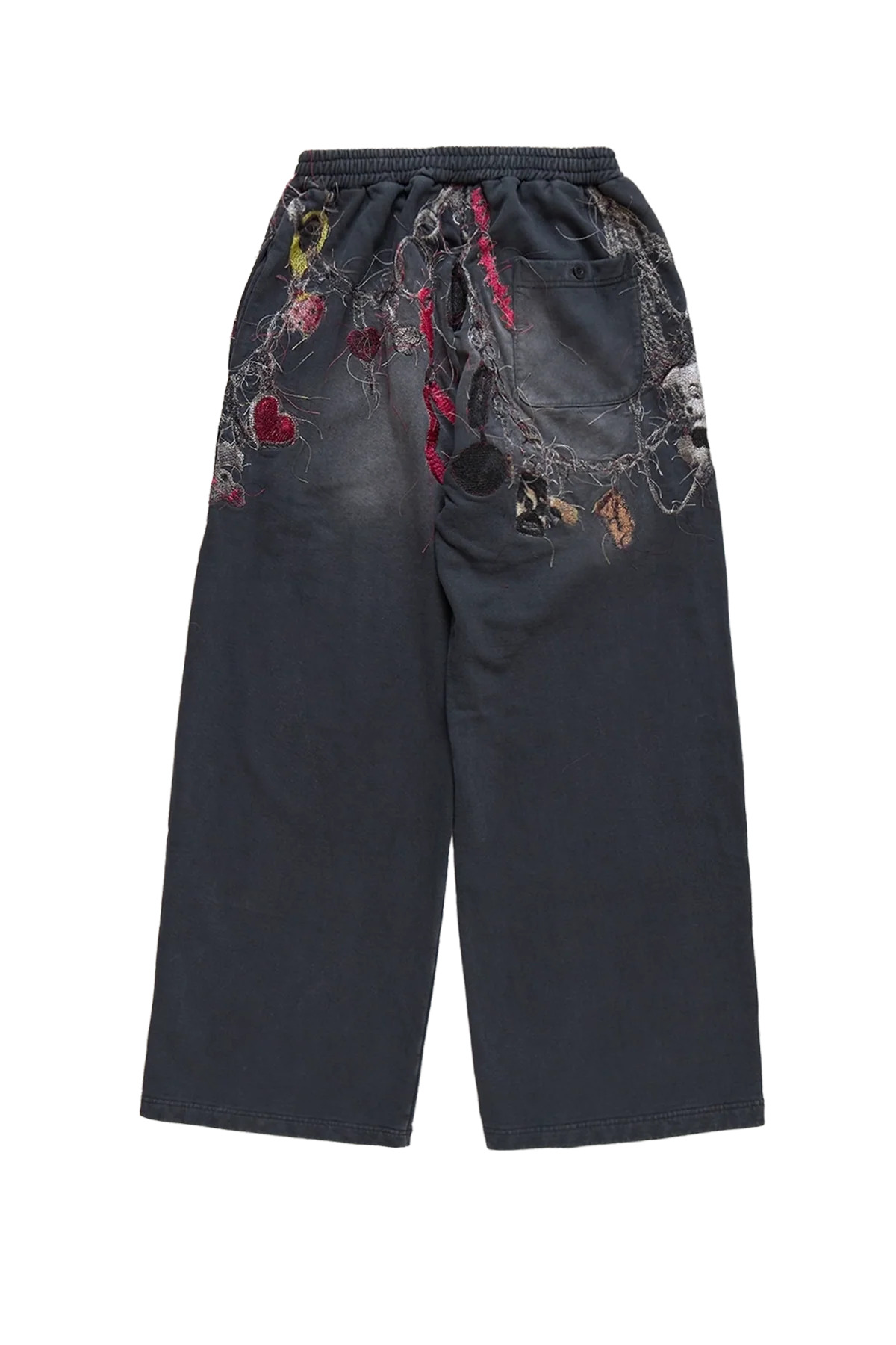 Doublet Embroidered Chain Sweatpants Black - 4