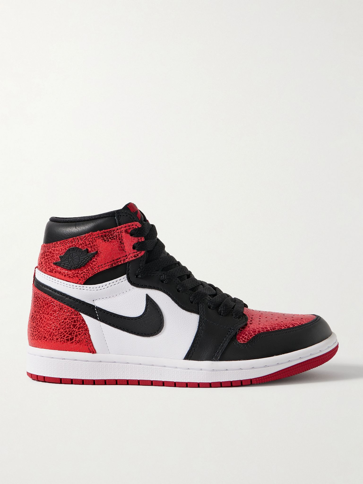 Air Jordan 1 Retro metallic leather high-top sneakers Red - 1