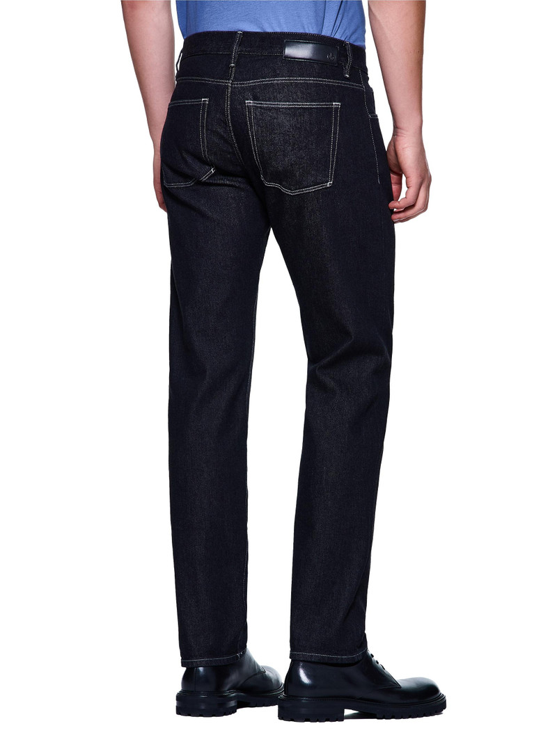 Men's Five-Pocket Slim Straight-Leg Jeans - Black Denim 4
