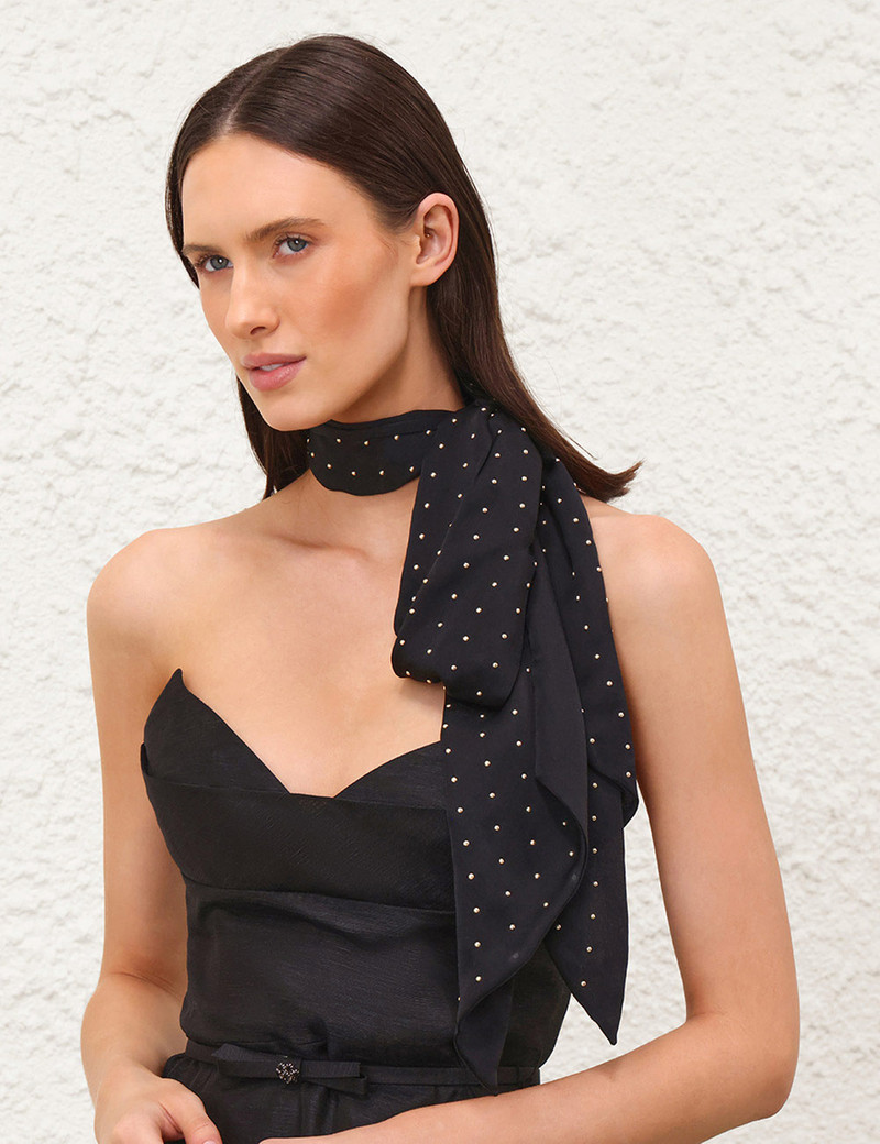 STUDDED NECK SCARF 4