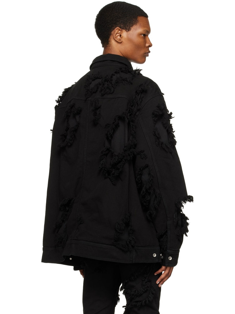 Black Jumbo Denim Jacket 3
