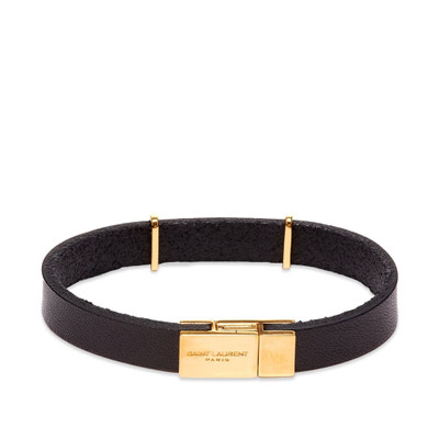 SAINT LAURENT Saint Laurent Ysl Leather Bracelet outlook