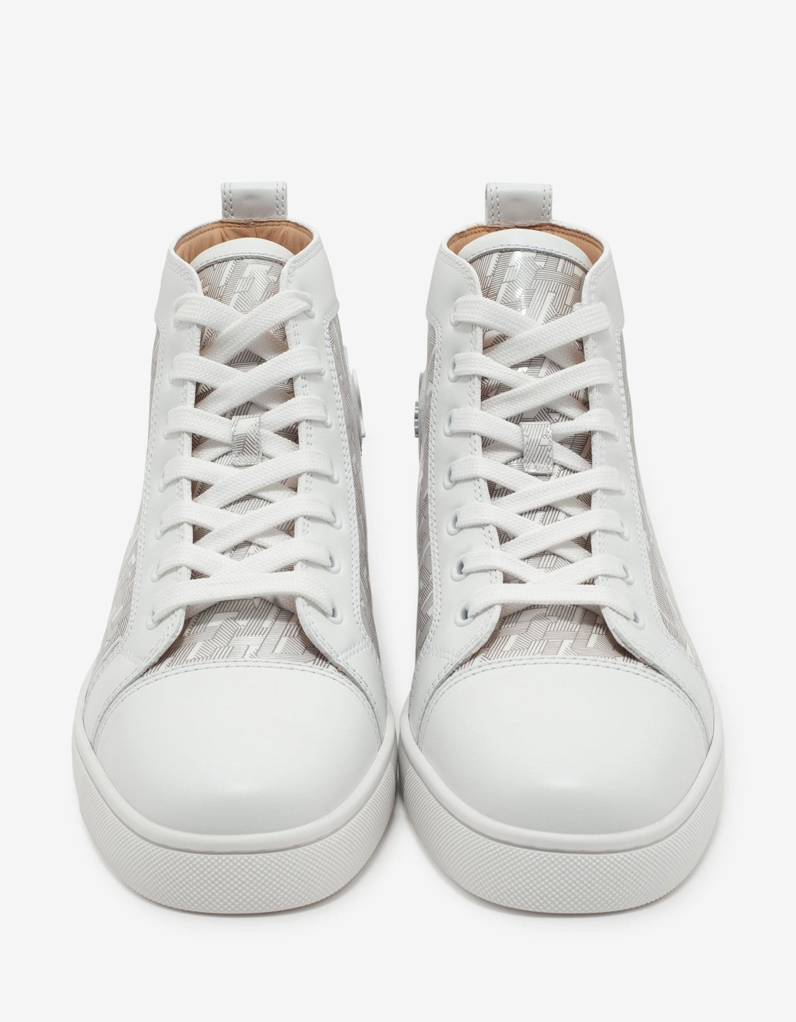 Christian Louboutin Louis CL Motif White High Top Trainers - 5