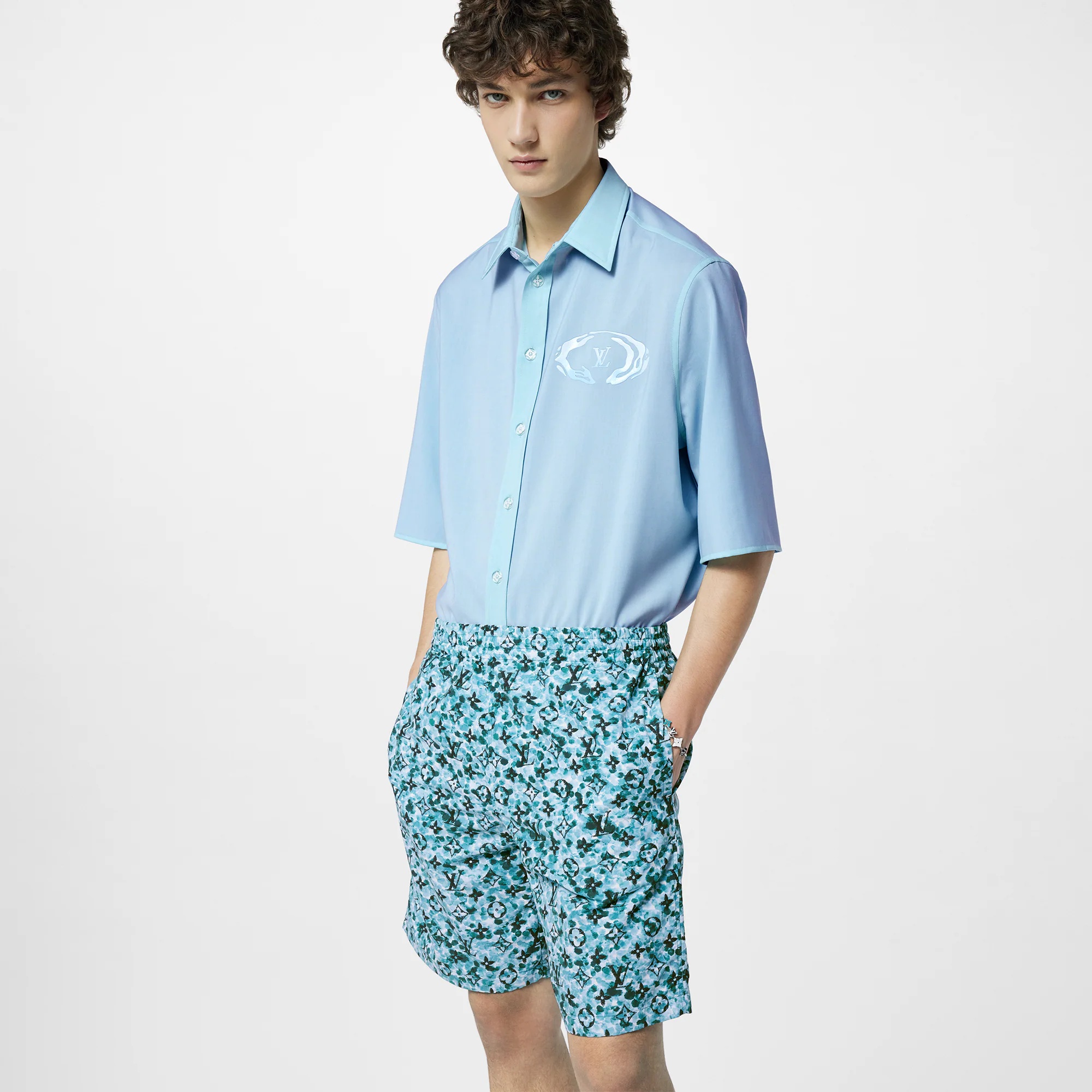 Printed Nylon Swim Shorts - 4