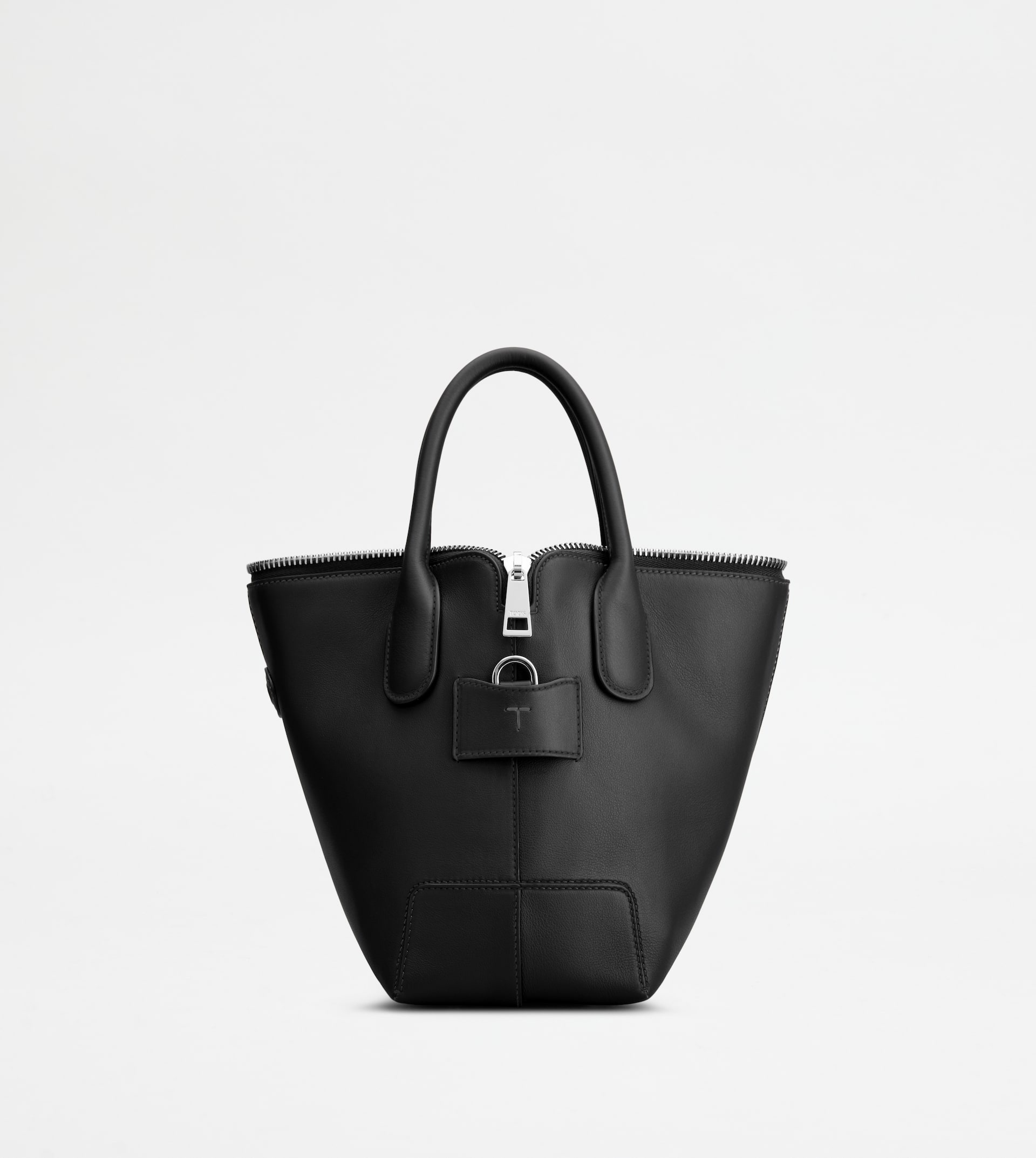 TOD'S DI BAG SWING IN LEATHER MINI - BLACK - 1